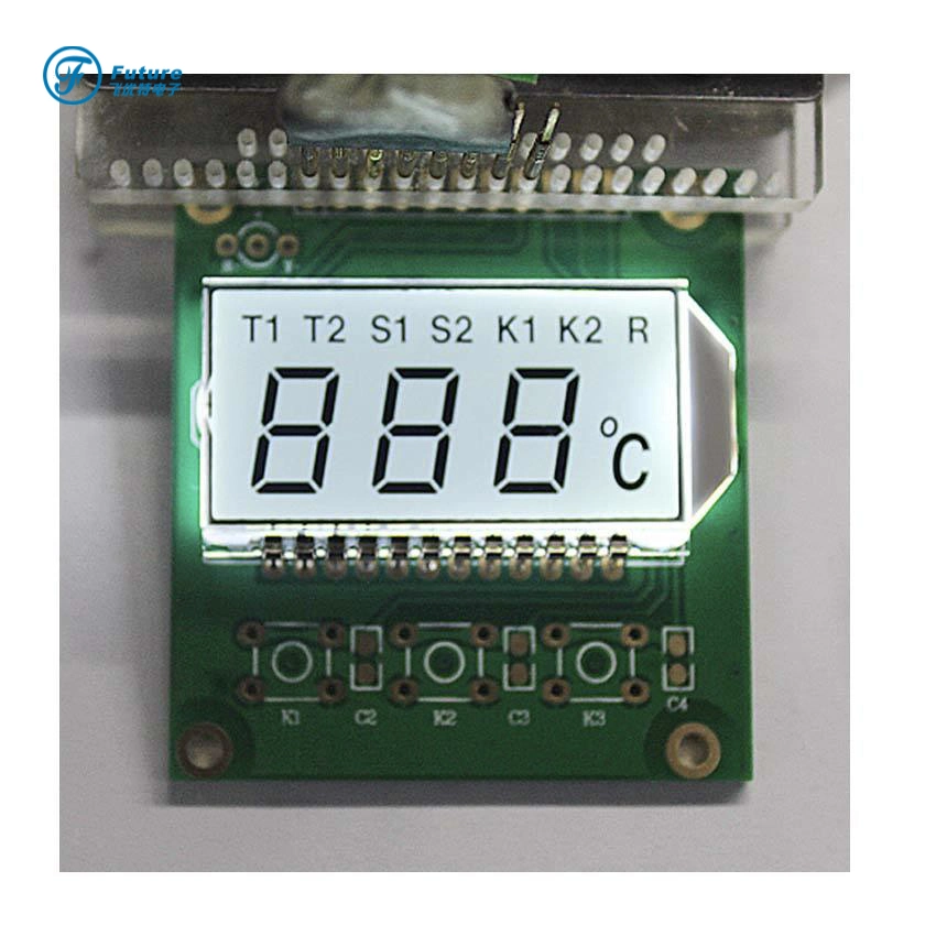 Custom 6 Digits Mono Seven Segment LCD Display Module for Power Meter