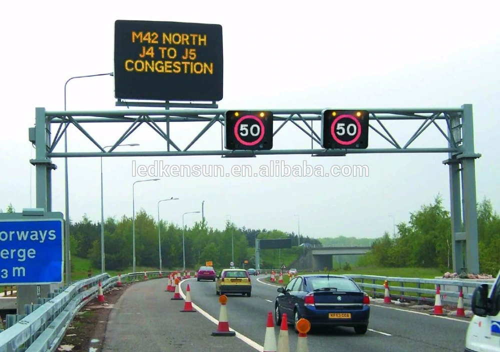 Traffic Signs DIP LED Display Single Yellow P10 High Way LED Display