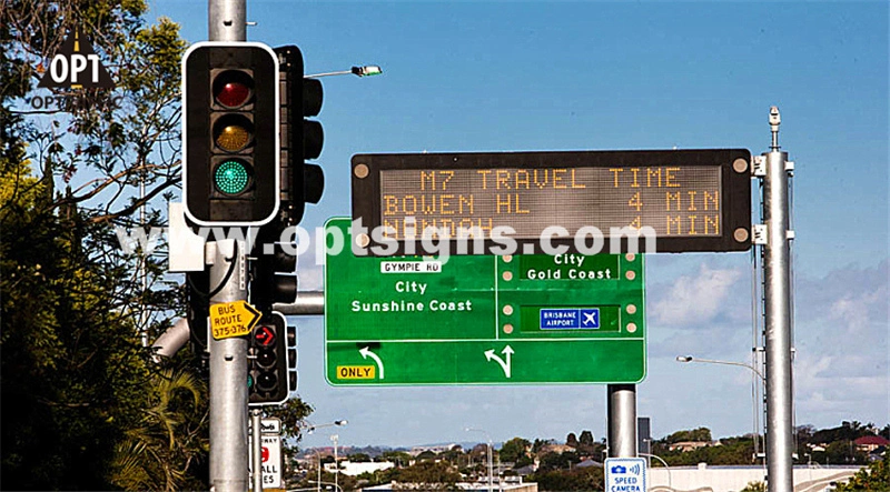 Road Electronic Traffic Information Sign Outdoor LED Displays